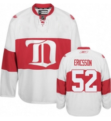 Youth Reebok Detroit Red Wings #52 Jonathan Ericsson Premier White Third NHL Jersey