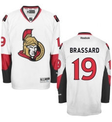 Women's Reebok Ottawa Senators #19 Derick Brassard Authentic White Away NHL Jersey