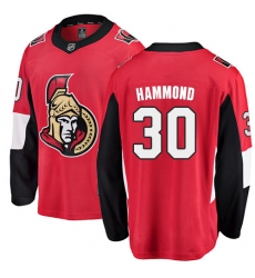 Men's Ottawa Senators #30 Andrew Hammond Fanatics Branded Red Home Breakaway NHL Jersey