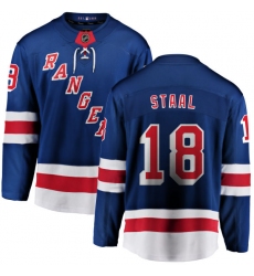 Men's New York Rangers #18 Marc Staal Fanatics Branded Royal Blue Home Breakaway NHL Jersey