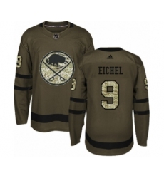 Youth Adidas Buffalo Sabres #9 Jack Eichel Premier Green Salute to Service NHL Jersey