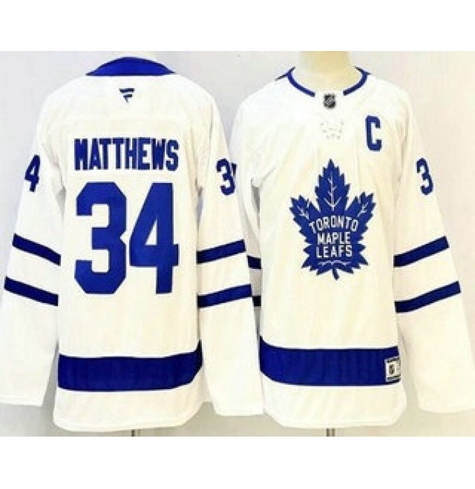 Youth Toronto Maple Leafs #34 Auston Matthews White Authentic Jersey
