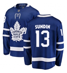 Men's Toronto Maple Leafs #13 Mats Sundin Fanatics Branded Royal Blue Home Breakaway NHL Jersey