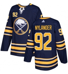 Youth Adidas Buffalo Sabres #92 Alexander Nylander Premier Navy Blue Home NHL Jersey
