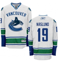 Men's Reebok Vancouver Canucks #19 Markus Naslund Authentic White Away NHL Jersey