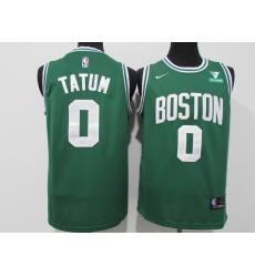 Men's Boston Celtics #0 Jayson Tatum Nike Green Swingman Player Jersey