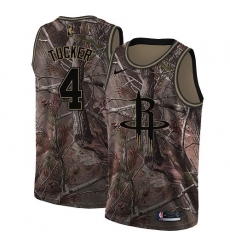 Youth Nike Houston Rockets #4 PJ Tucker Camo NBA Swingman Realtree Collection Jersey
