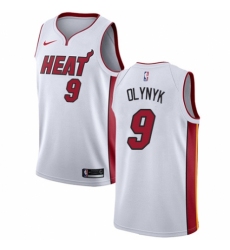 Women's Nike Miami Heat #9 Kelly Olynyk Swingman NBA Jersey - Association Edition