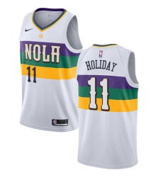 Youth Nike New Orleans Pelicans #27 Jordan Crawford Swingman White NBA Jersey - City Edition