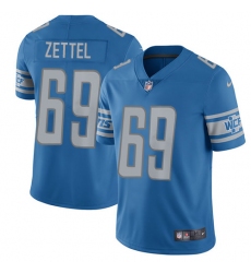 Youth Nike Detroit Lions #69 Anthony Zettel Blue Team Color Vapor Untouchable Limited Player NFL Jersey