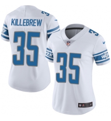 Women's Nike Detroit Lions #35 Miles Killebrew White Vapor Untouchable Limited Player NFL Jersey