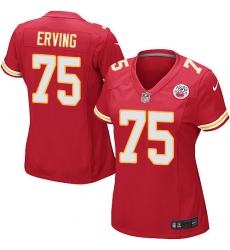 Women's Nike Kansas City Chiefs #75 Cameron Erving Game Red Team Color NFL Jersey