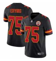 Youth Nike Kansas City Chiefs #75 Cameron Erving Limited Black Rush Vapor Untouchable NFL Jersey