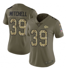Women's Nike Kansas City Chiefs #39 Terrance Mitchell Limited Olive/Camo 2017 Salute to Service NFL Jersey