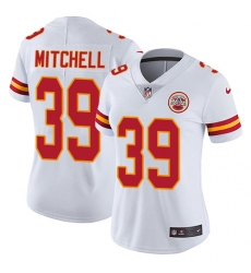 Women's Nike Kansas City Chiefs #39 Terrance Mitchell White Vapor Untouchable Limited Player NFL Jersey