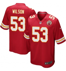 Men's Nike Kansas City Chiefs #53 Ramik Wilson Game Red Team Color NFL Jersey