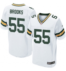Men's Nike Green Bay Packers #55 Ahmad Brooks Elite White NFL Jersey