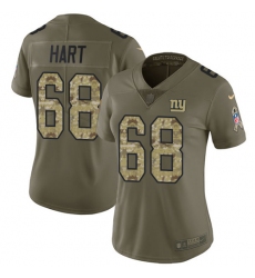 Women's Nike New York Giants #68 Bobby Hart Limited Olive/Camo 2017 Salute to Service NFL Jersey