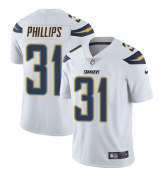 Men's Nike Los Angeles Chargers #31 Adrian Phillips White Vapor Untouchable Limited Player NFL Jersey