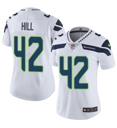Women's Nike Seattle Seahawks #42 Delano Hill White Vapor Untouchable Limited Player NFL Jersey