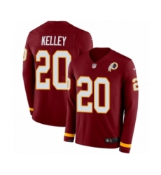 Youth Nike Washington Redskins #20 Rob Kelley Limited Burgundy Therma Long Sleeve NFL Jersey