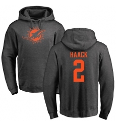 NFL Nike Miami Dolphins #2 Matt Haack Ash One Color Pullover Hoodie