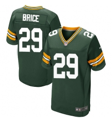 Men's Nike Green Bay Packers #29 Kentrell Brice Elite Green Team Color NFL Jersey