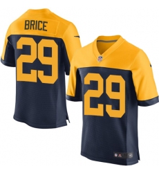 Men's Nike Green Bay Packers #29 Kentrell Brice Elite Navy Blue Alternate NFL Jersey