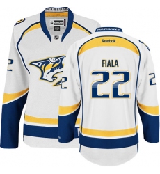 Women's Reebok Nashville Predators #22 Kevin Fiala Authentic White Away NHL Jersey