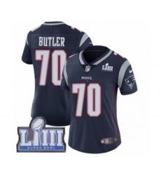 Women's Nike New England Patriots #70 Adam Butler Navy Blue Team Color Vapor Untouchable Limited Player Super Bowl LIII Bound NFL Jersey