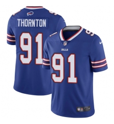 Youth Nike Buffalo Bills #91 Cedric Thornton Royal Blue Team Color Vapor Untouchable Limited Player NFL Jersey
