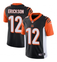 Men's Nike Cincinnati Bengals #12 Alex Erickson Black Team Color Vapor Untouchable Limited Player NFL Jersey