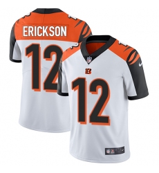 Men's Nike Cincinnati Bengals #12 Alex Erickson White Vapor Untouchable Limited Player NFL Jersey