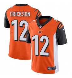 Youth Nike Cincinnati Bengals #12 Alex Erickson Orange Alternate Vapor Untouchable Limited Player NFL Jersey