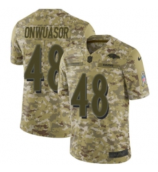 Youth Nike Baltimore Ravens #48 Patrick Onwuasor Limited Camo 2018 Salute to Service NFL Jersey