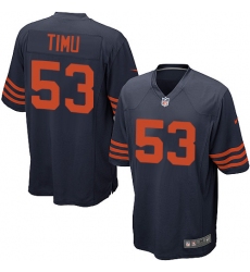 Men's Nike Chicago Bears #53 John Timu Game Navy Blue Alternate NFL Jersey