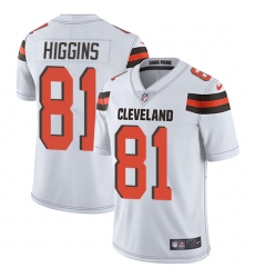 Youth Nike Cleveland Browns #81 Rashard Higgins White Vapor Untouchable Limited Player NFL Jersey