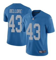Youth Nike Detroit Lions #43 Nick Bellore Blue Alternate Vapor Untouchable Limited Player NFL Jersey