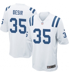 Men's Nike Indianapolis Colts #35 Pierre Desir Game White NFL Jersey