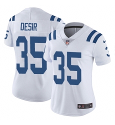 Women's Nike Indianapolis Colts #35 Pierre Desir White Vapor Untouchable Elite Player NFL Jersey