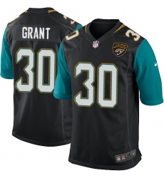 Men's Nike Jacksonville Jaguars #30 Corey Grant Game Black Alternate NFL Jersey
