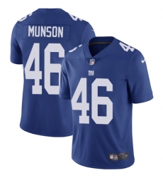 Men's Nike New York Giants #46 Calvin Munson Royal Blue Team Color Vapor Untouchable Limited Player NFL Jersey