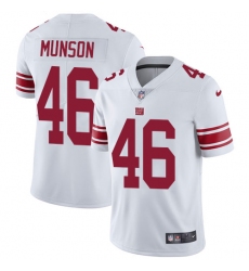 Youth Nike New York Giants #46 Calvin Munson White Vapor Untouchable Limited Player NFL Jersey