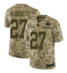 Youth Nike New York Jets #27 Darryl Roberts Limited Camo 2018 Salute to Service NFL Jersey