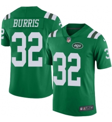 Youth Nike New York Jets #32 Juston Burris Limited Green Rush Vapor Untouchable NFL Jersey