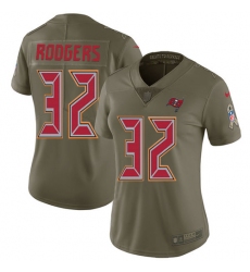 Women's Nike Tampa Bay Buccaneers #32 Jacquizz Rodgers Limited Olive 2017 Salute to Service NFL Jersey