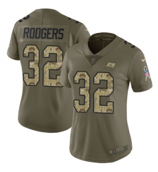 Women's Nike Tampa Bay Buccaneers #32 Jacquizz Rodgers Limited Olive/Camo 2017 Salute to Service NFL Jersey
