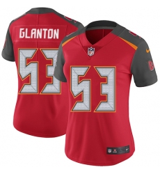 Women's Nike Tampa Bay Buccaneers #53 Adarius Glanton Red Team Color Vapor Untouchable Limited Player NFL Jersey