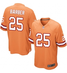 Men's Nike Tampa Bay Buccaneers #25 Peyton Barber Game Orange Glaze Alternate NFL Jersey