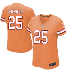 Women's Nike Tampa Bay Buccaneers #25 Peyton Barber Limited Orange Glaze Alternate NFL Jersey